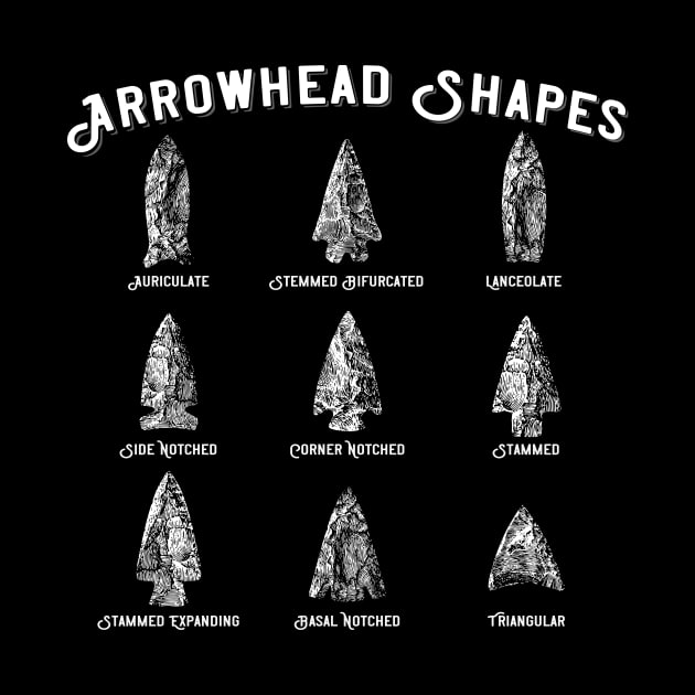 Arrowhead Shapes Collecting Vintage Look Gifts by MarkusShirts