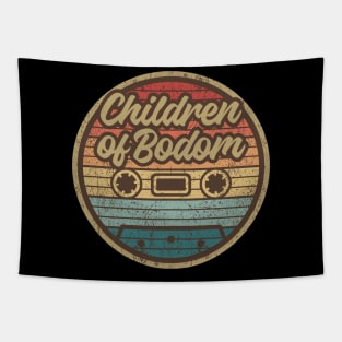 children of bodom cassette retro circle Tapestry