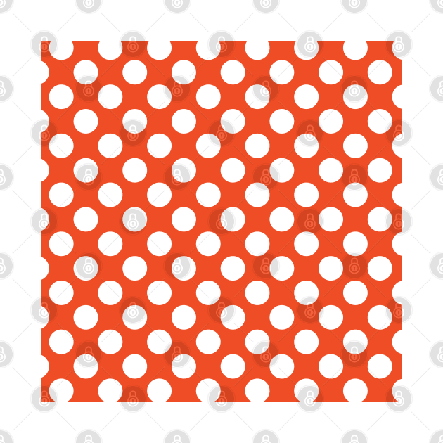 Orange Polka Dots Seamless Pattern 019#001 by jeeneecraftz