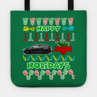 Merry chrismas, car guy, car enthusiast merry chrismas (Tesla) Tote