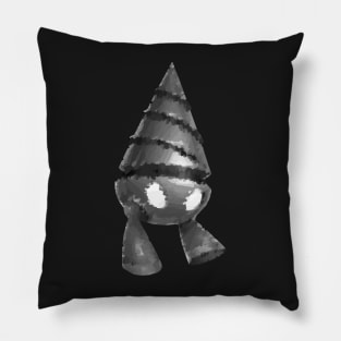 Gray Robot 02 Pillow