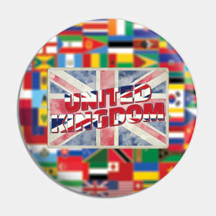 United Kingdom vintage style retro souvenir Pin