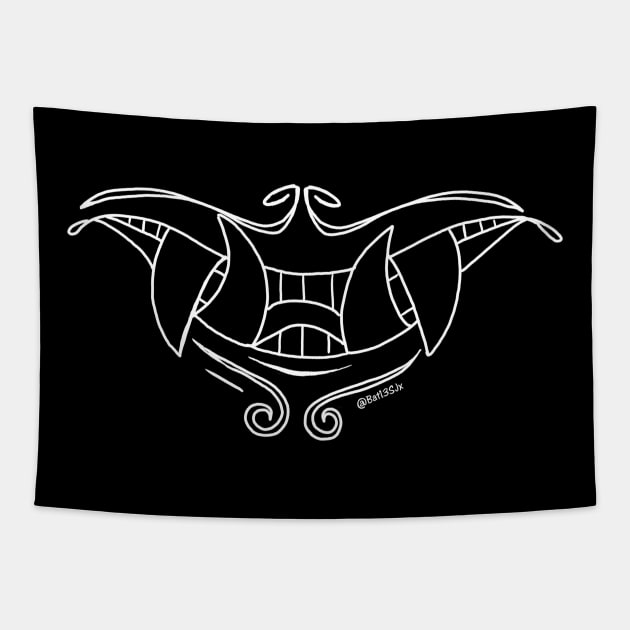 Simple Oni Mouth Tapestry by Bat13SJx