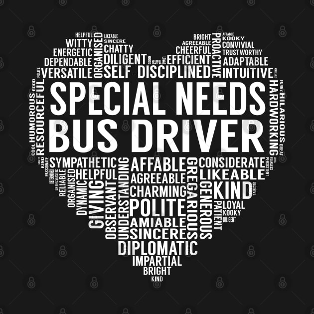 Special Needs Bus Driver Heart by LotusTee