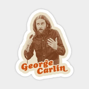 Retro George Carlin Sepia Tribute Magnet