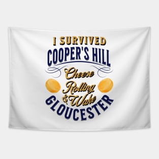 I survived Cooper's Hill Cheese Rolling & Wake Gloucester Tapestry