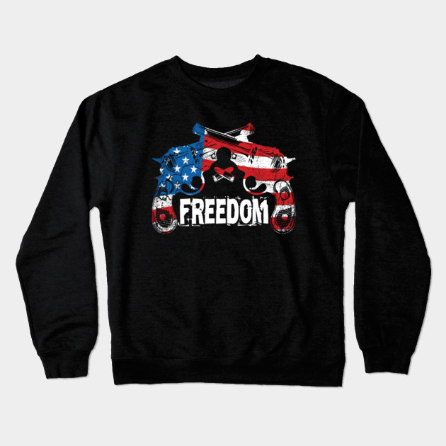 4th Of July Gun Patriotic Usa Banner Flag Freedom Tee Shirt 4th
