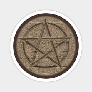 Pentagram on Wall Magnet