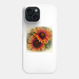 Golden Autumn Blooms Phone Case