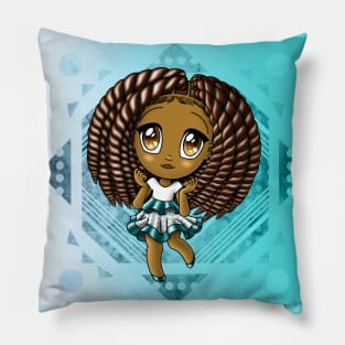 African American Girl Pillow