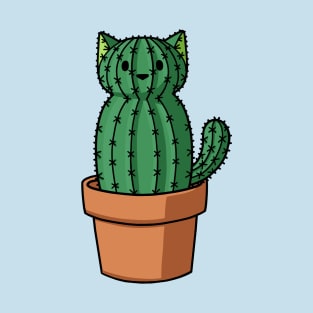 Cat shaped cactus T-Shirt