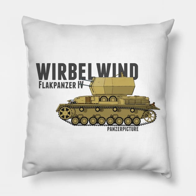 Wirbelwind Pillow by Panzerpicture