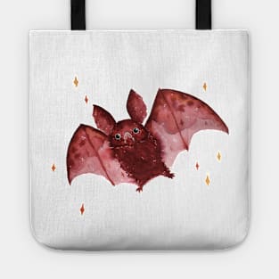 Cute red bat Tote