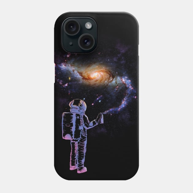 Space Graffiti Phone Case by wookiemike