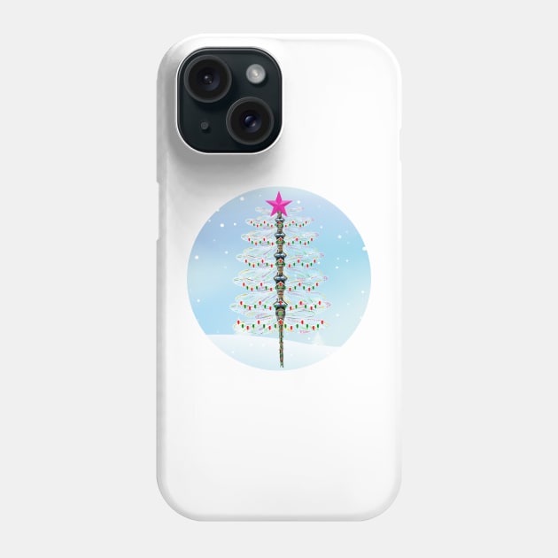 A Merry Dragonfly Christmas Phone Case by StuffWeMade