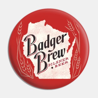 Badger Brew Retro Defunct Wisconsin Breweriana Pin