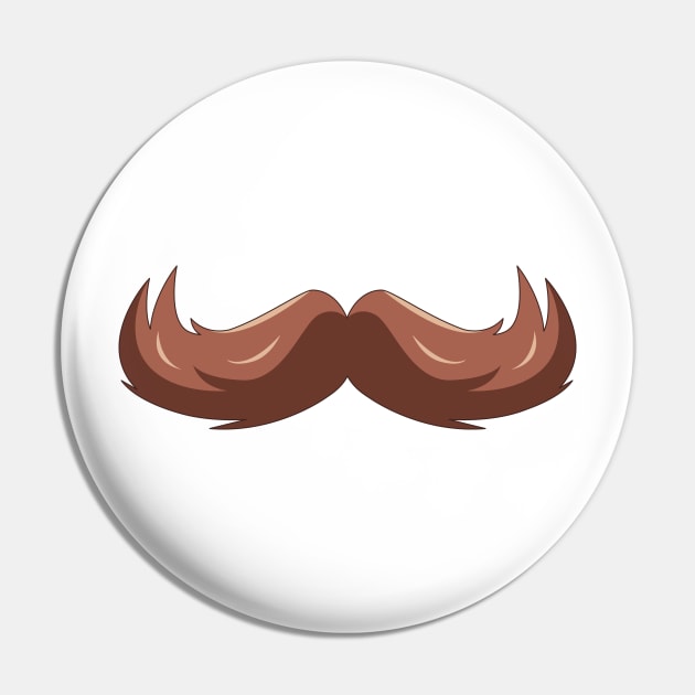 Mustache Pin by MadOxygen