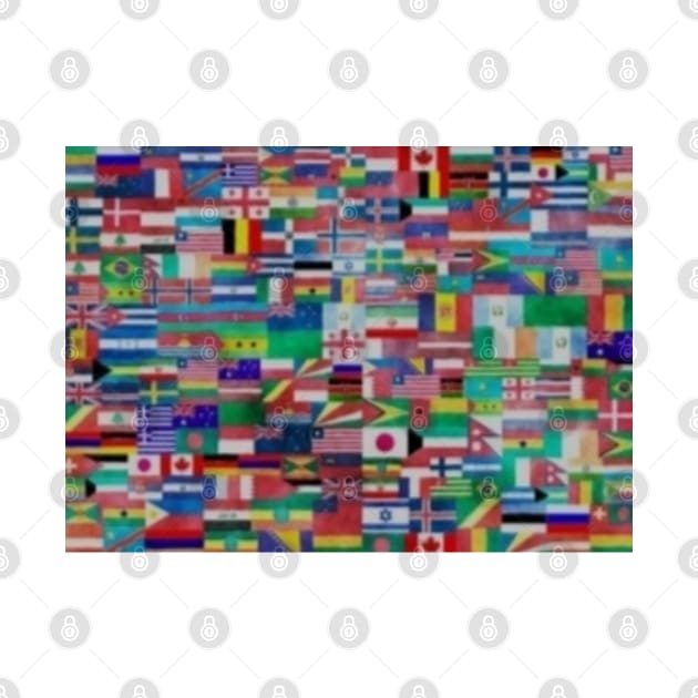 Flag of the world waving flags by RubyCollection