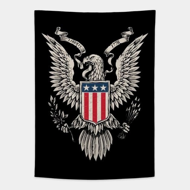 Liberty Eagle Tapestry by JennyPool