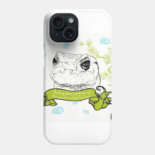 Frog #quote #pond #life Phone Case by jellygnomes