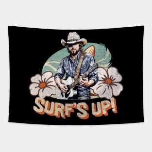 surf's up //flower v5 Tapestry