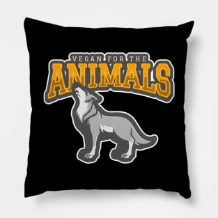 Vegan For The Animals Pillow