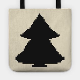 Christmas tree pixel art Tote