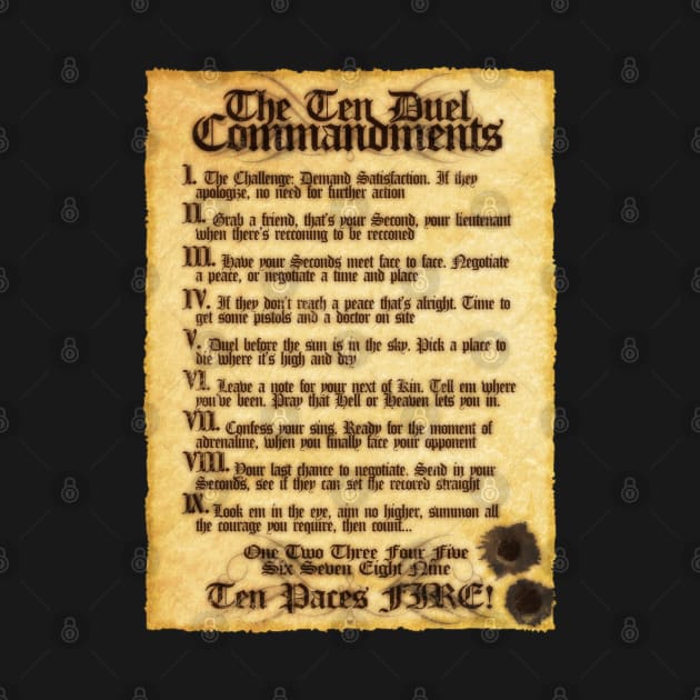 The 10 Duel Commandments by stateements