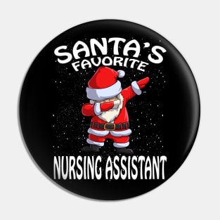 Santas Favorite Nursing Assistant Christmas Pin