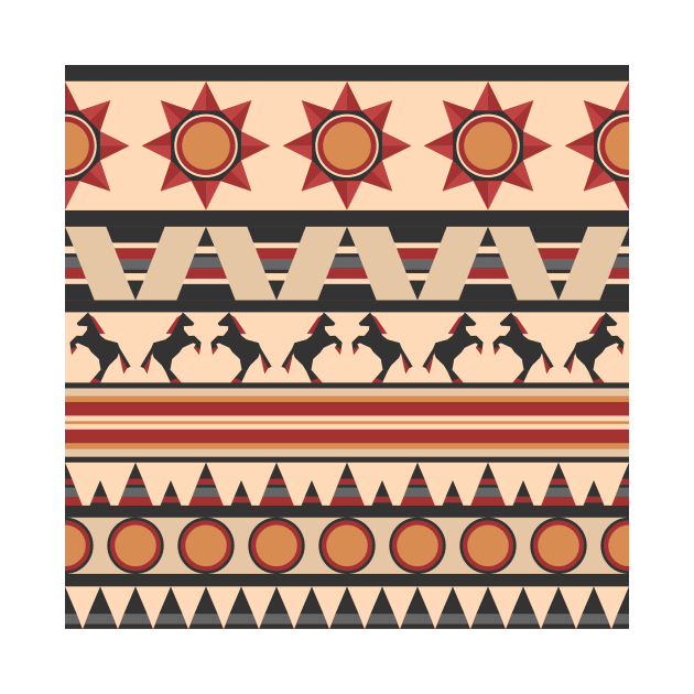 Native Indian style repeating pattern by SooperYela