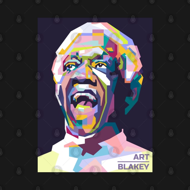 Abstract Popart Art Blakey in WPAP by smd90