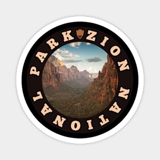 Zion National Park circle Magnet