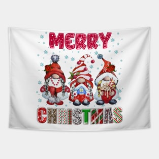 Merry Christmas Gnome Family Funny Xmas Tree Women Men Kids Tapestry