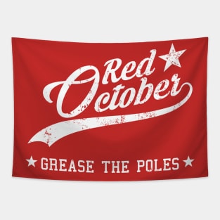 Phillies Fans Red October Grease The Poles Tapestry