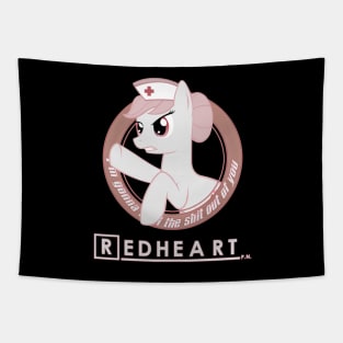 Heal the shit out of you - Nurse Red Heart Tapestry