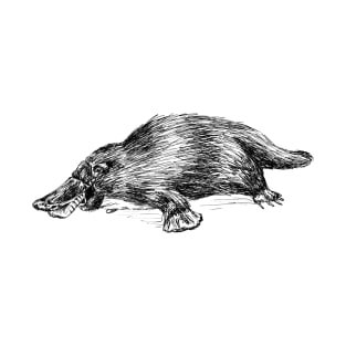 Platypus Illustration T-Shirt