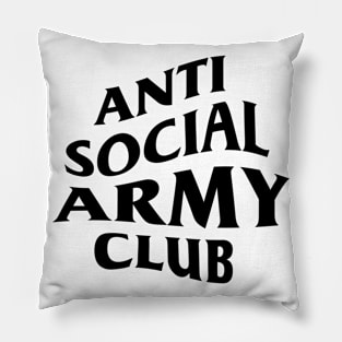 Anti social, ARMY club. Pillow