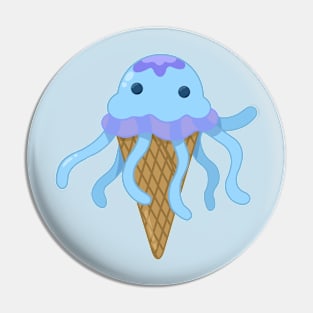 Octo-Ice Cream Cone Pin