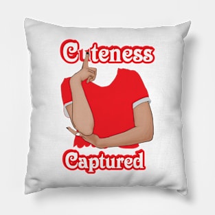Cuteness Captured | Girls T-Shirt | Adorable Pillow