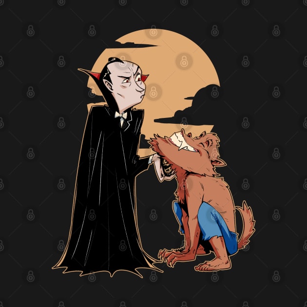 Dracula vs werewolf by Mang Kumis