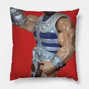 Speak Softly and Carry a Big Fist Black Text Pillow