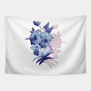 Violet and blue garden Tapestry