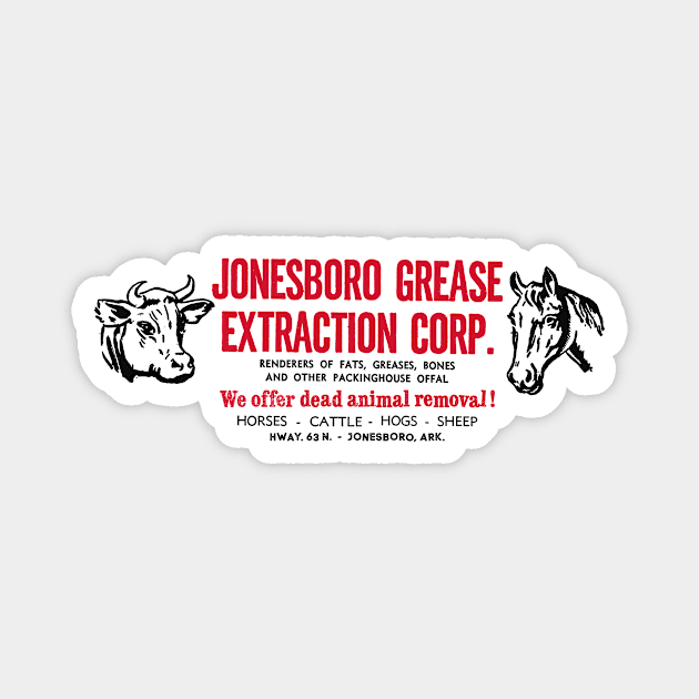 Jonesboro Grease Extraction Magnet by rt-shirts