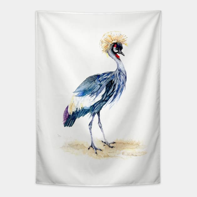 African Crane Tapestry by Goosi