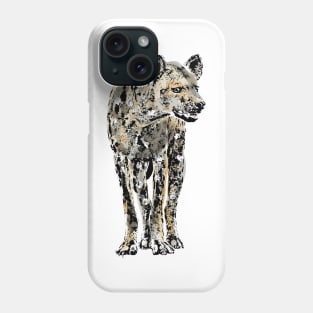 Spotted Hyena Watercolor Artwork for Hyena Fans Phone Case