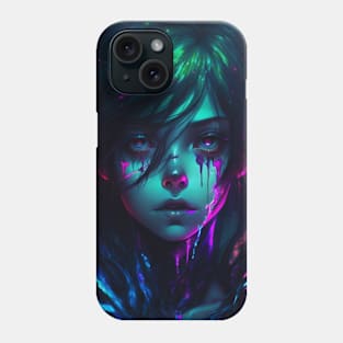 Iridescent Paint Girl Phone Case