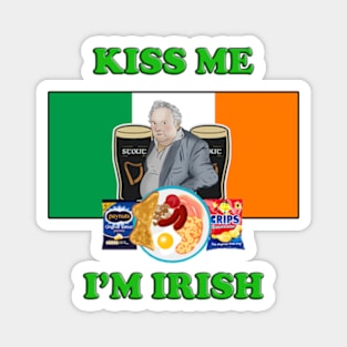 Kiss Me I'm Irish Paddy Losty the Pintman Magnet