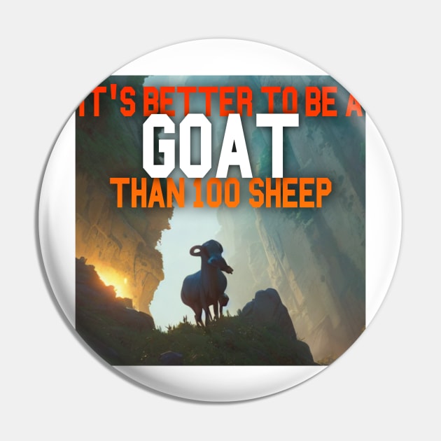 Goat Simulator It&#39;s Better to Be A Goat Than 100 Sheep Pin by Trendy-Now