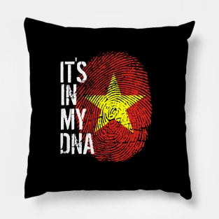 Vietnam Flag Fingerprint My Story DNA Vietnamese Pillow