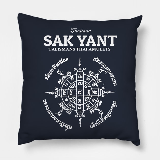 Talismans Thai Amulets Pillow by KewaleeTee